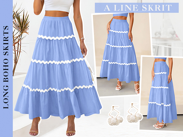 flowy maxi skirts