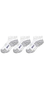 Top Flite Mens Coolmax Seamless Sport Comfort Tab Low Cut Socks 3 Pair Pack