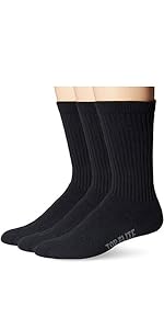 Top Flite Men''s Sport Full Cushion Crew Socks 3 Pair Pack