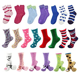 Variety of different pairs of socks assorted colors