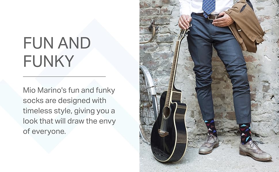 Mio Marino mens dress socks fun colorful 