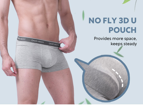 no fly 3D U pouch underwear for men pack