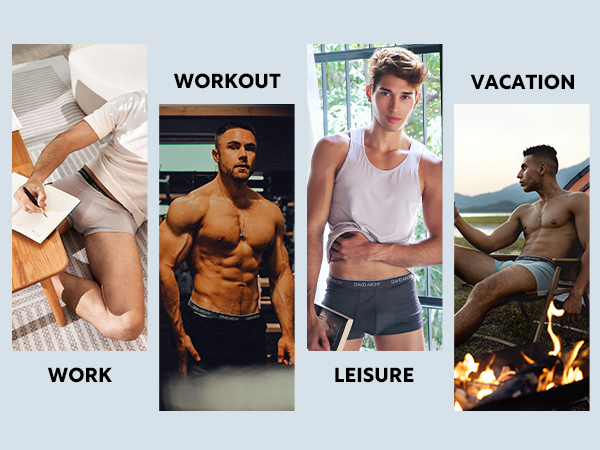 MEN''S UNDERWAER FOR WORK HOME LEISURE VACATION WORKOUT