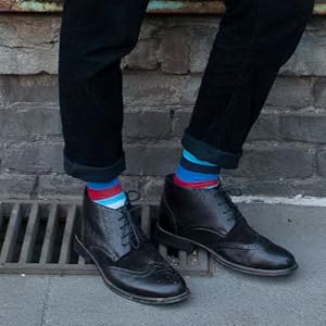 MENS DRESS SOCK CREW COLORFUL SOCKS