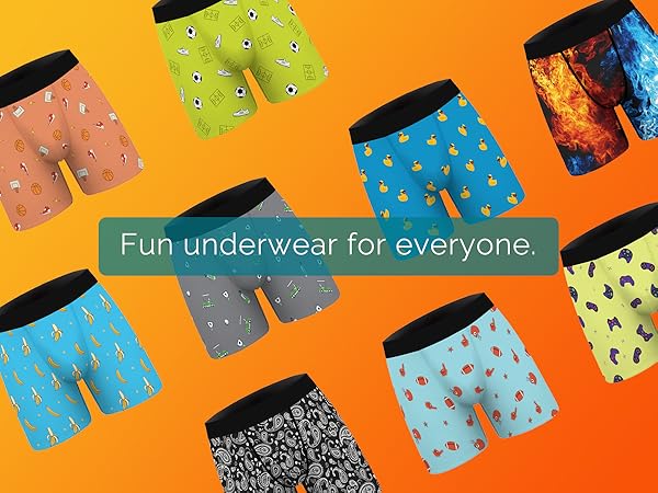 mens boxer briefs funny underwear man print stuff gifts Christmas stocking stuffers fun cool novelty