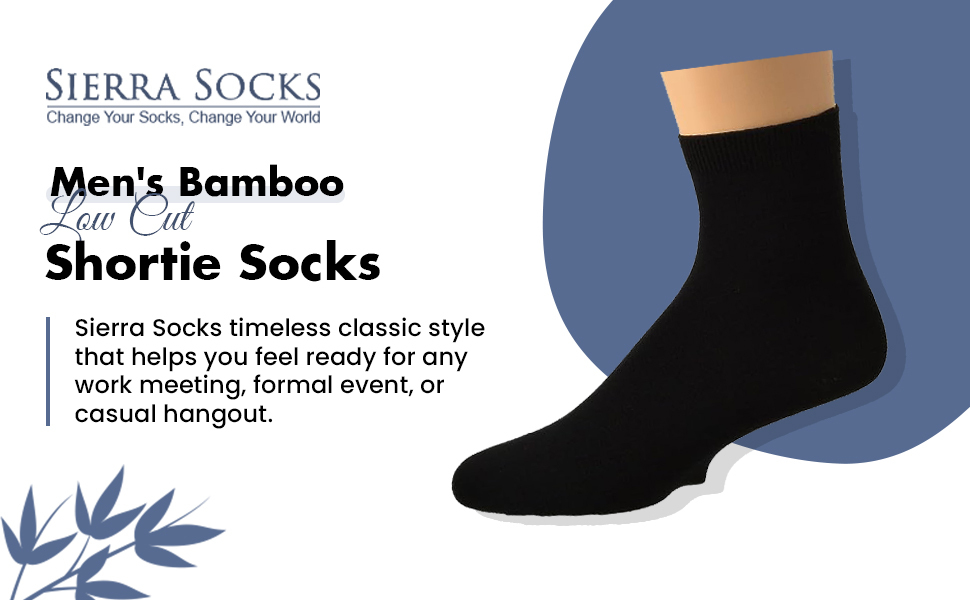 Men''s Bamboo Low Cut Shortie Socks