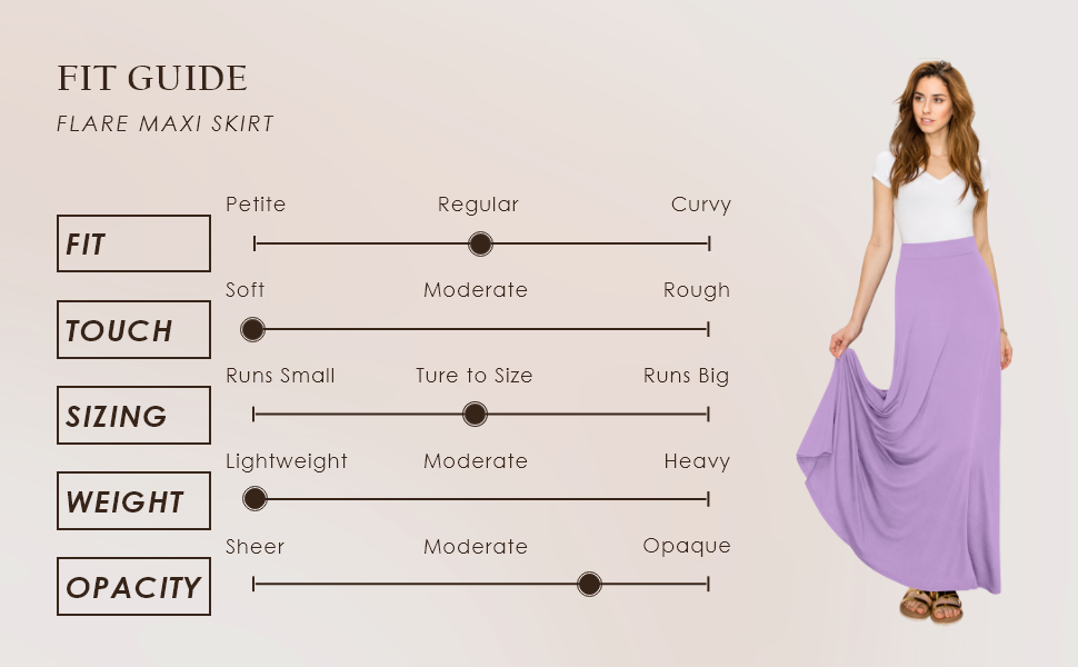 FLARE MAXI SKIRT FIT REGULAR SOFT TRUE TO SIZE LIGHTWEIGHT OPAQUE LIGHTWEIGHT