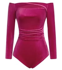 velvet bodysuit top