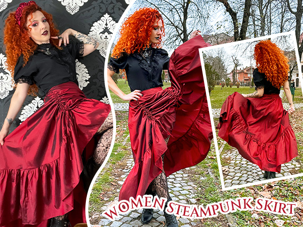 women steampunk skirt