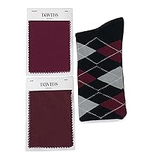 David''s Bridal SANGRIA or WINE color men''s groomsmen groom socks for wedding