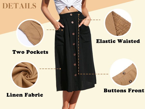Black Midi Skirt