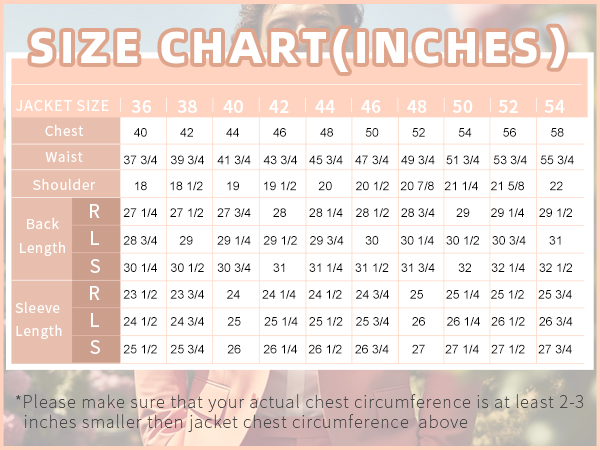 JA627-sizechart