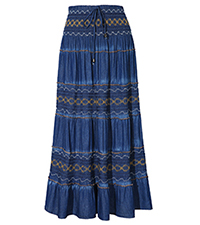 long jean skirt