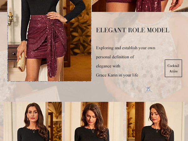 sequin skirt