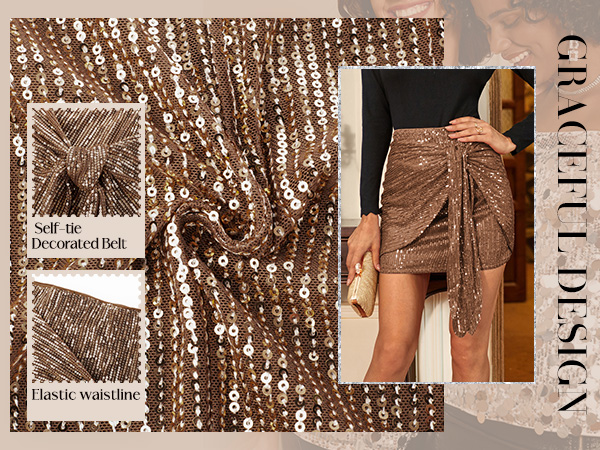 sequin skirt