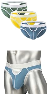 ZONBAILON Men Bulge Enhancing Underwear Briefs Sexy Low Rise Big Balls Pouch Stretchy Tagless Soft