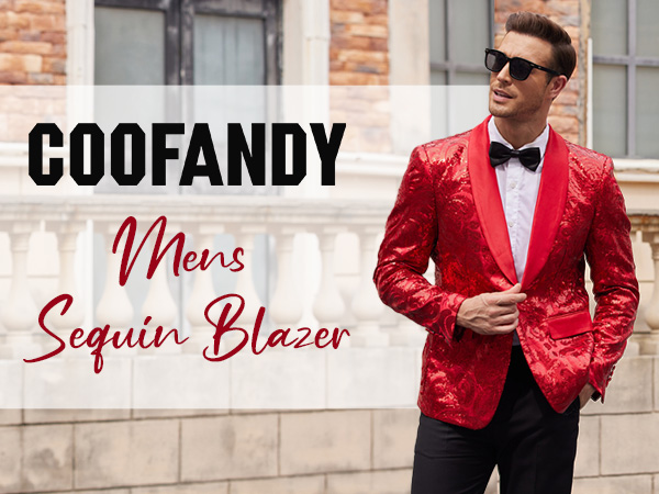 COOFANDY SEQUIN SUIT