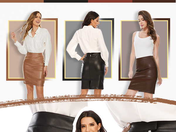 leather skirts