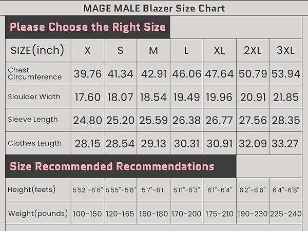 MAGE MALE Men''s Suit Jacket