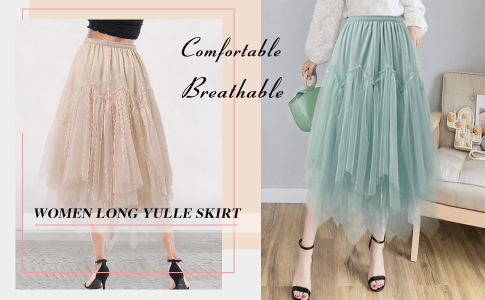 black tulle skirt long tulle skirt for women