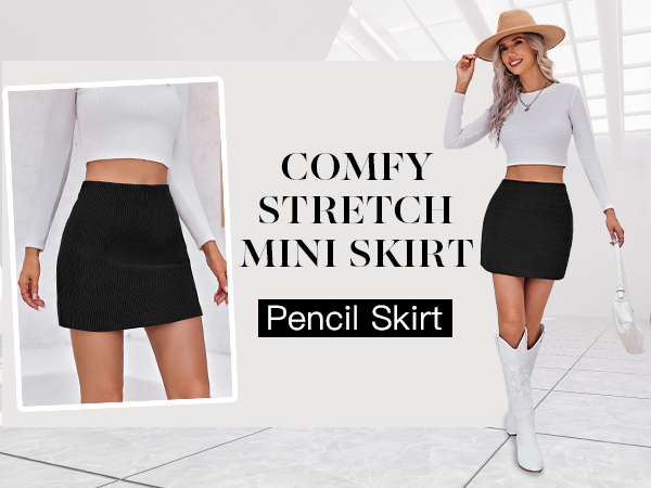 High waist and a-line silhouette for feminine look
