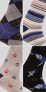 Blue, Grey, Black, Red Socks 07