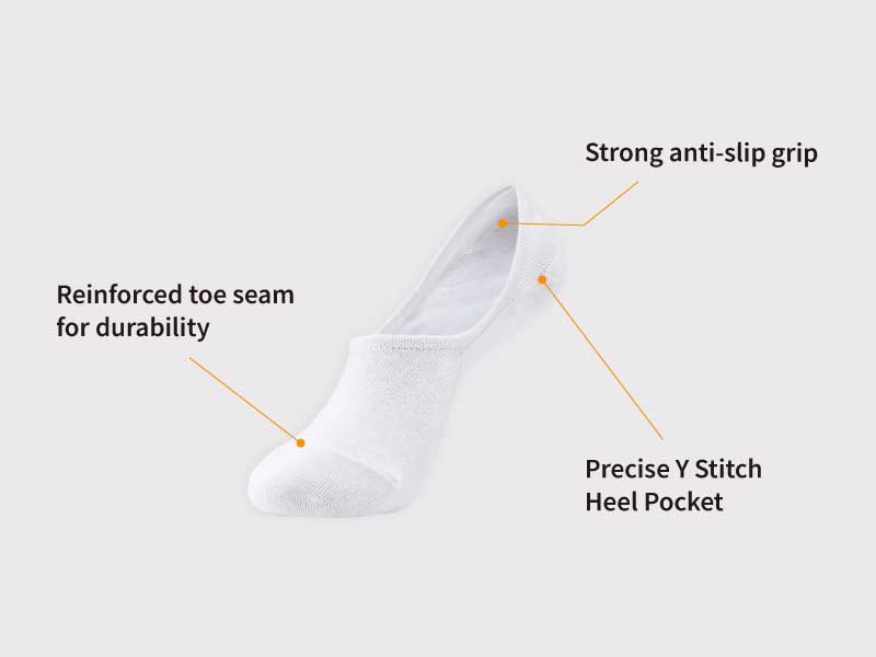 breathable non slip no show