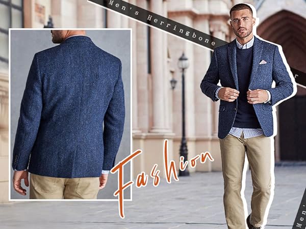 tweed blazer for men wedding blazer causal jacket for men