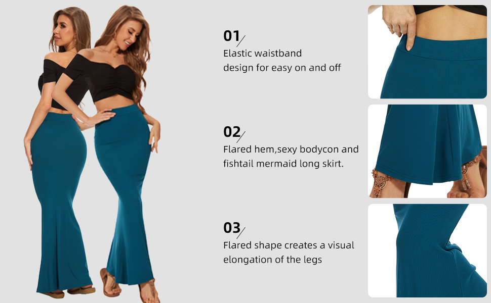 maxi long skirt 
