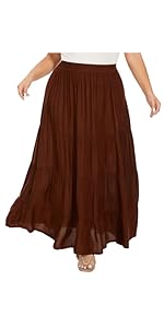 rayon tier skirt
