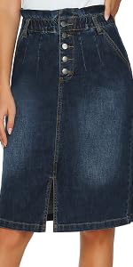slit midi skirt