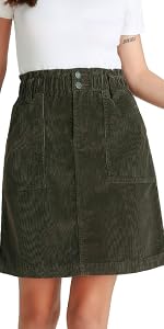 corduroy midi skirt