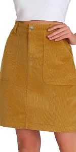 Yellow mid skirt