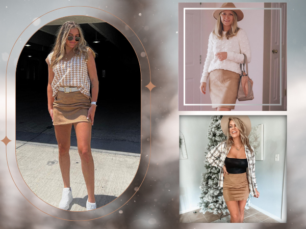 Suede Skirt Mini Bodycon Skirts