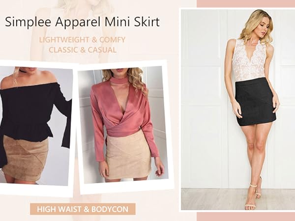 high waist bodycon mini skirt with zipper