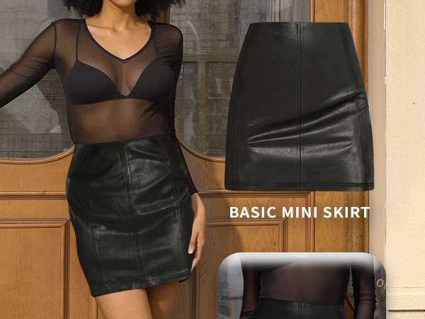 basic slim fit bodyson skirts