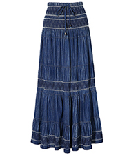 long jean skirt