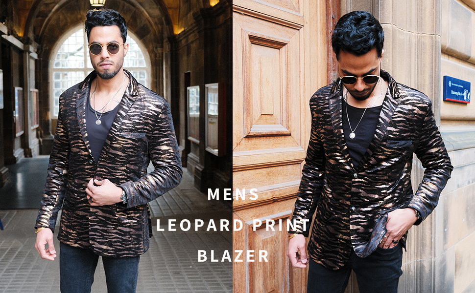 leopard blazer