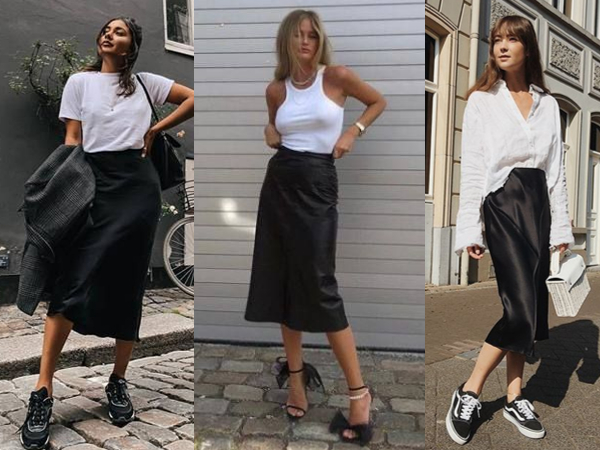 black skirt women
