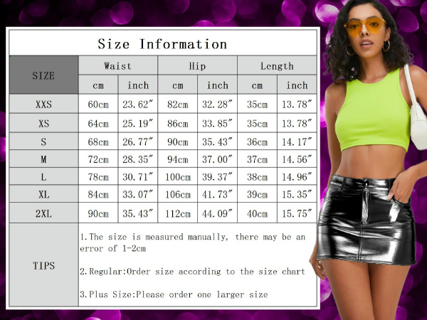 Rave Metallic Skirts