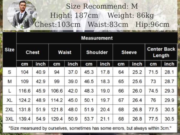 Men''s Floral Tuxedo Paisley Suit Jacket 