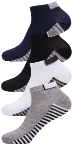Black, Blue, Gray, White