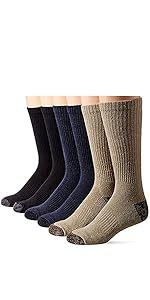 Carolina Ultimate Men''s Tall Cotton Rib Mid Calf Work Boot Socks 4 Pair Pack