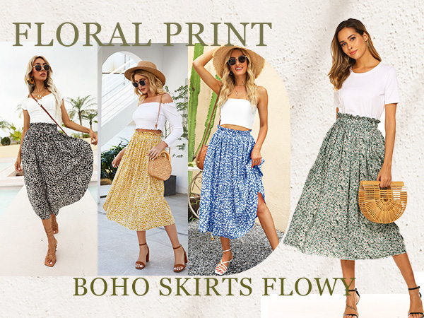 Long Skirts for Women Hight Waist Fashion Clothing Aline Casual Skirts