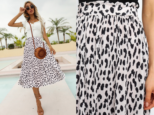boho skirts women long mid flowy family christmas xmas party outfit maxi skirt