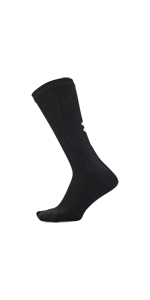 under armour crew socks, charged cotton, under armour cotton, ua, cotton crew, black crew sock, sock