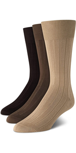 Calvin Klein Men’s Dress Socks – Cotton Crew Cut Socks