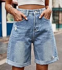 Y2K Trendy Stretch Jean Shorts