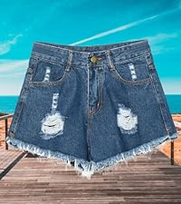 Raw Hem Denim Shorts