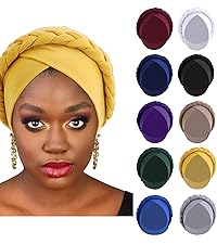 Flower Braid Wrap Hat Hijab Hat